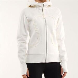 Lululemon White Scuba Hoodie